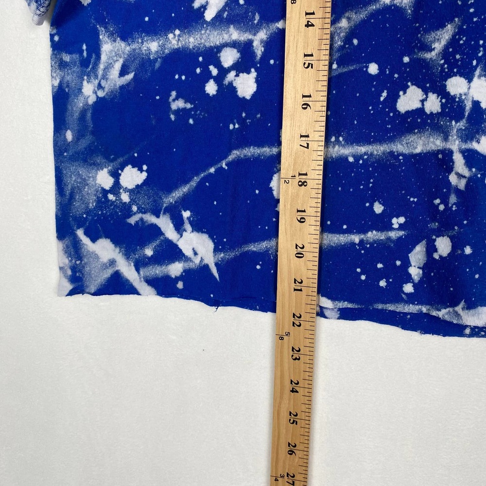 76ERS NBA Women's Size XL‎ Custom Reverse Tie Dye Cropped Short Sleeve Tee Shirt - Picture 5 of 7